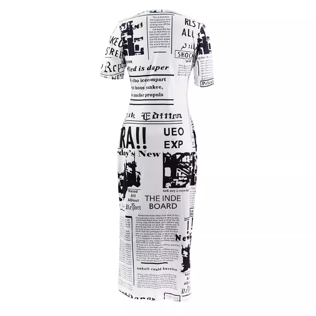 2025 Fashion Summer Fashion Se - Vintage Fashion Newspaper ulasan dan harga