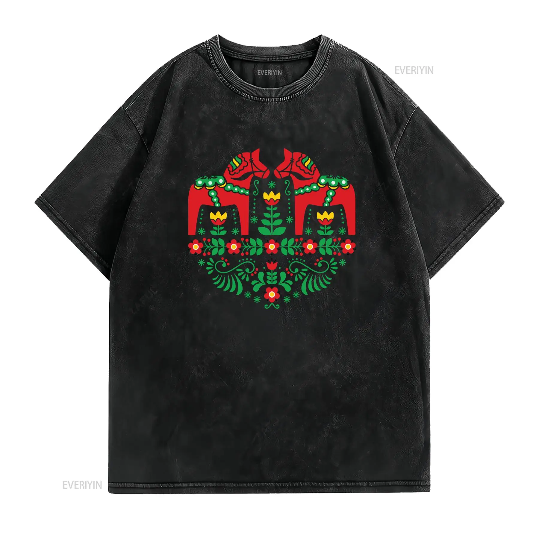 Vintage Swedish Dala Horse T S - Vintage Fashion Art ulasan dan harga
