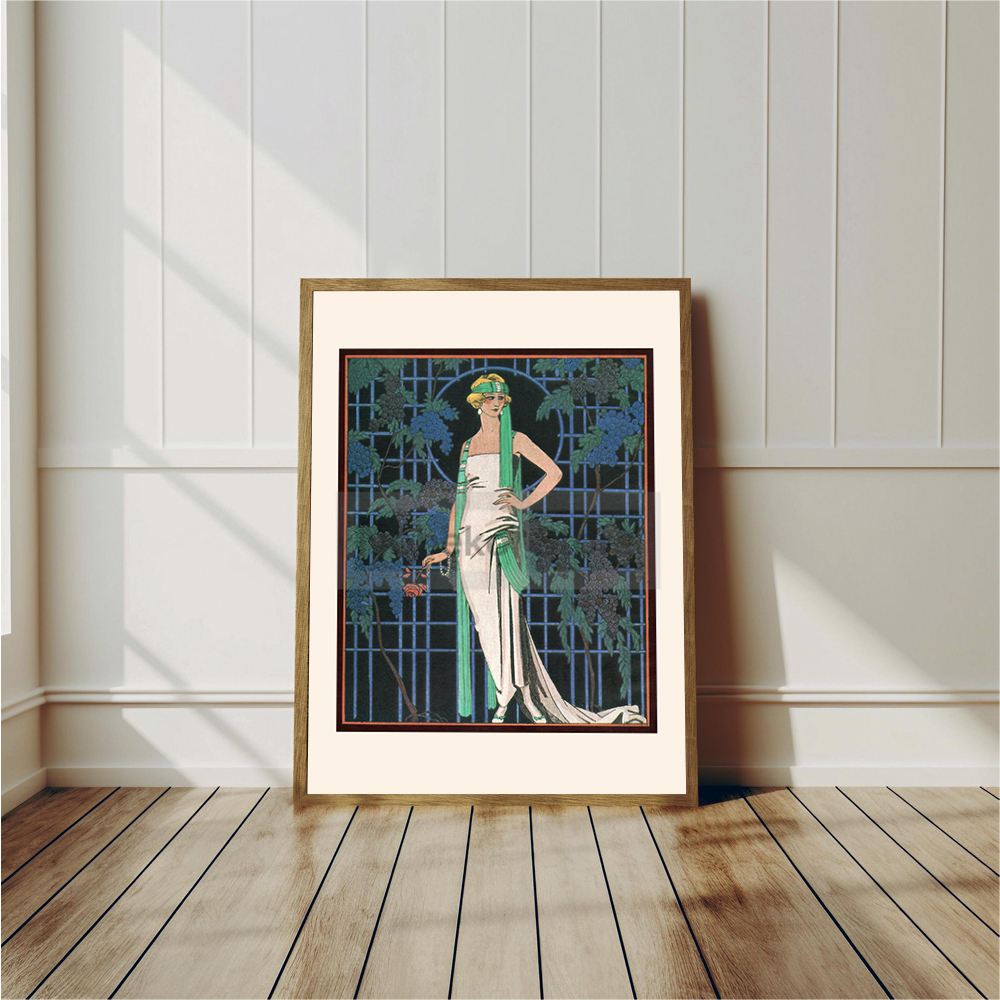 Vintage French Deco Art Illust - Vintage Fashion Illustrations ulasan dan harga